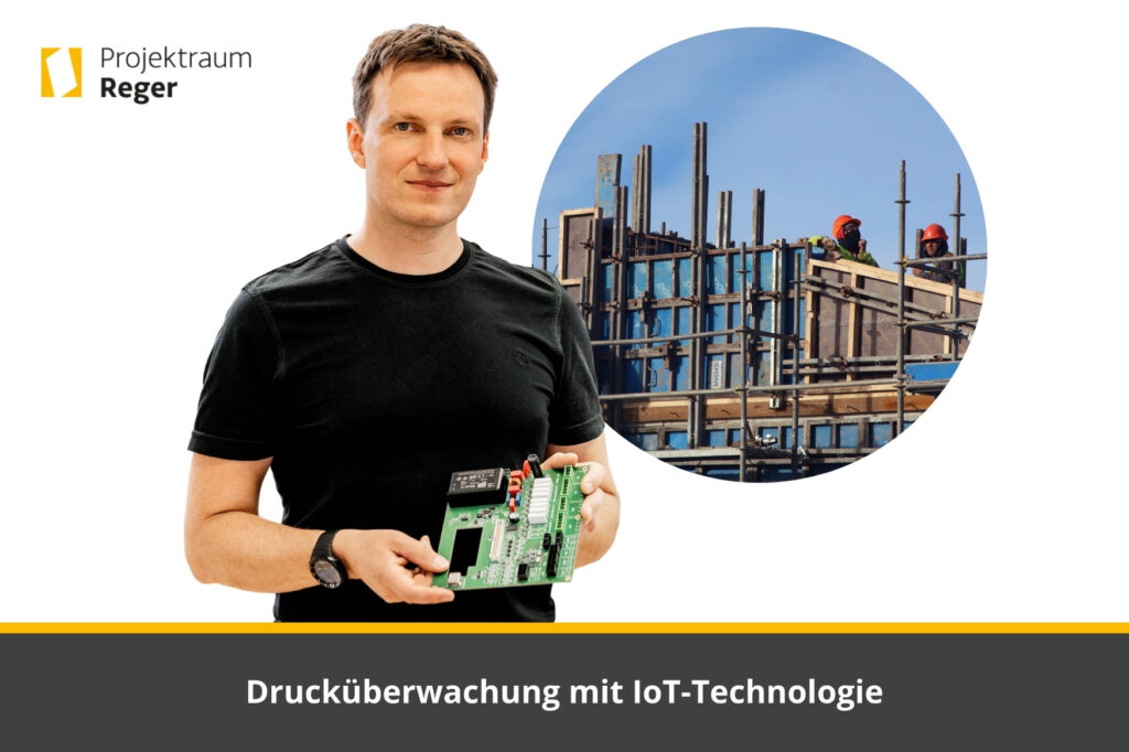 Drucküberwachung am Bau mit IoT-Technologie.